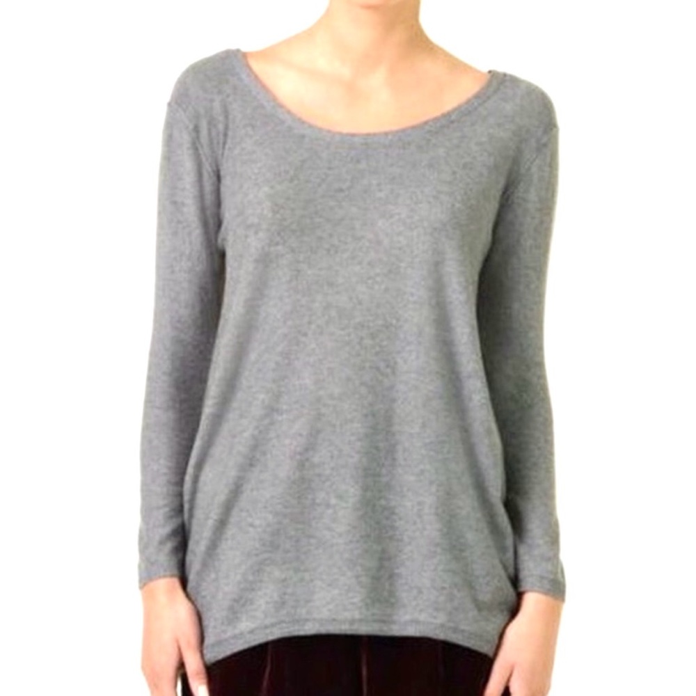 Aritzia Babaton Cotton Scoop Tie Back Sweater